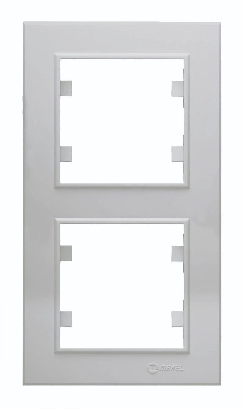 Makel Karea белый Рамка на 2 поста вертикальная (56001707) 25/250